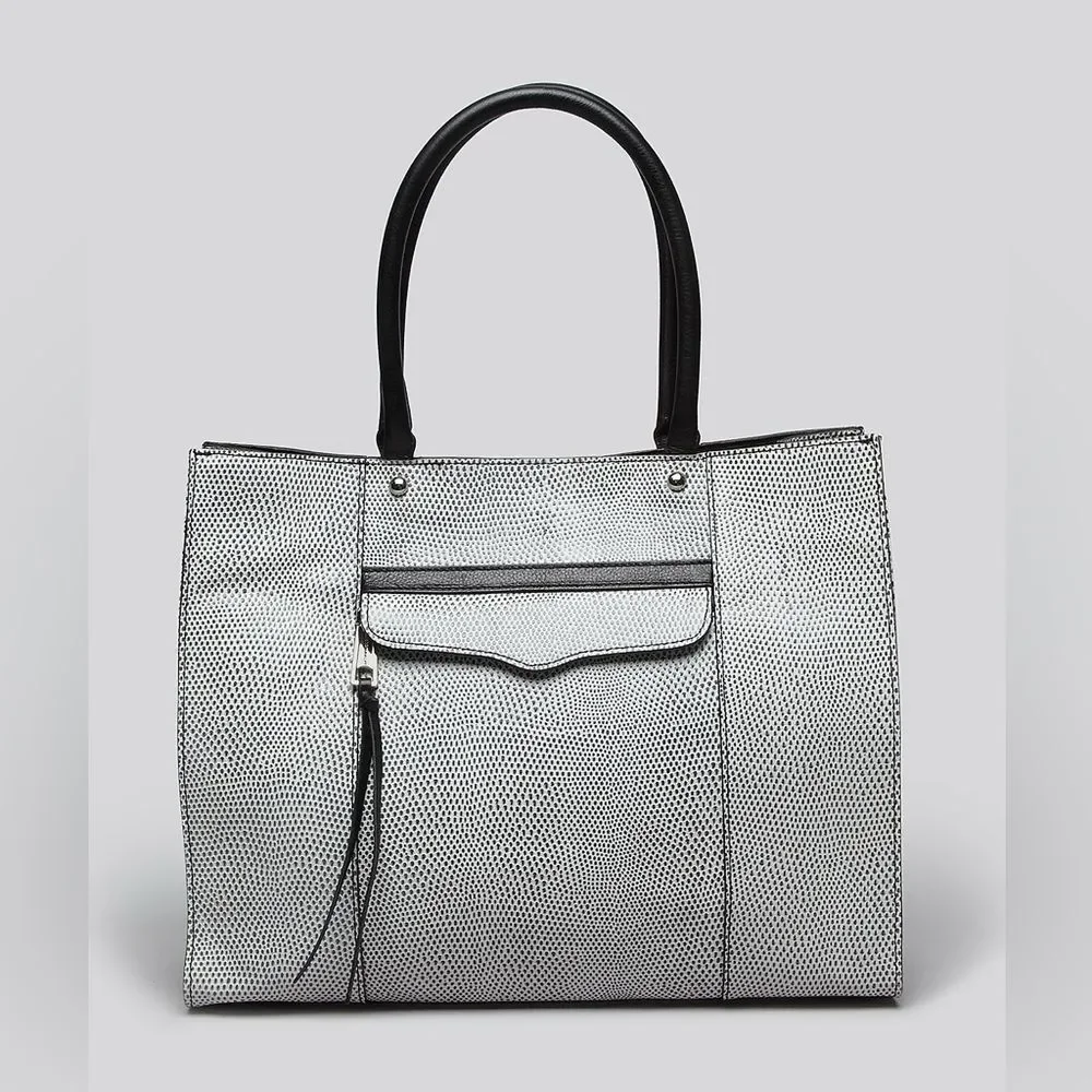 Rebecca Minkoff MAB Large Tote Black White